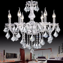 Hot selling antique white bending glass crystal candle chandelier parts lighting 81027
